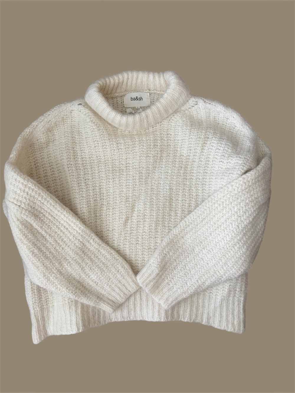 ba&sh Emma jumper in ecru cream Medium